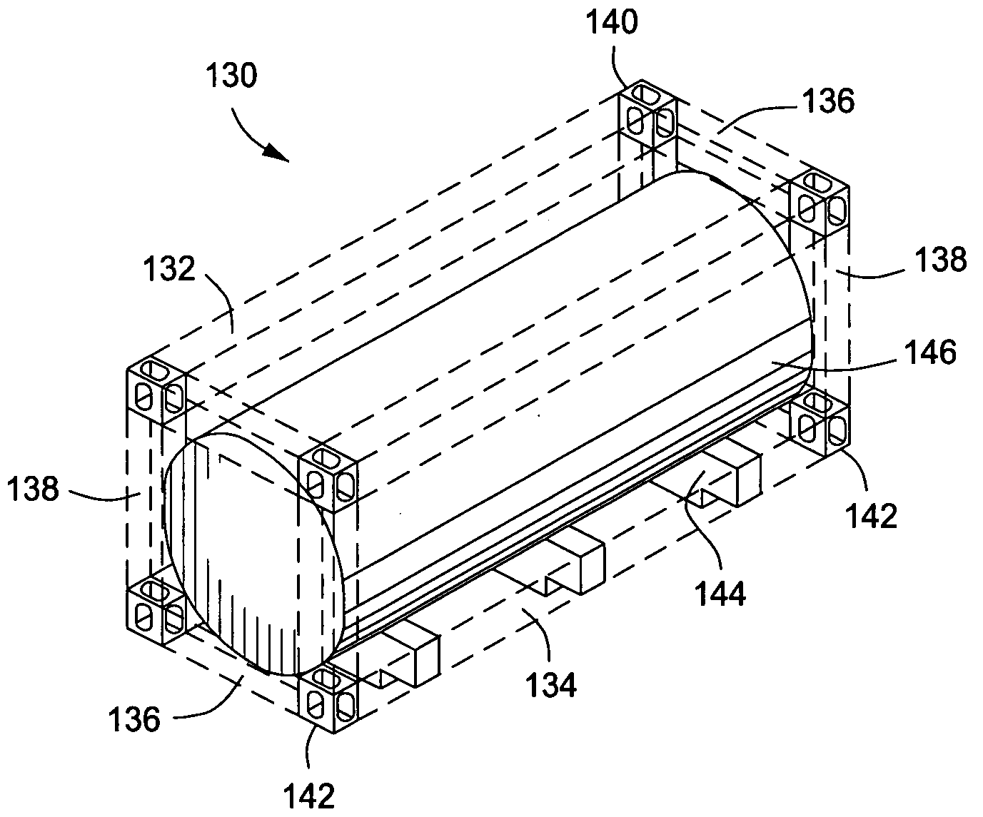 Modular tank unit for ship, barge and rail transportation