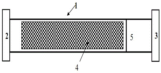 An adsorption column that simultaneously adsorbs heavy metal ions and volatile organic compounds in waste gas