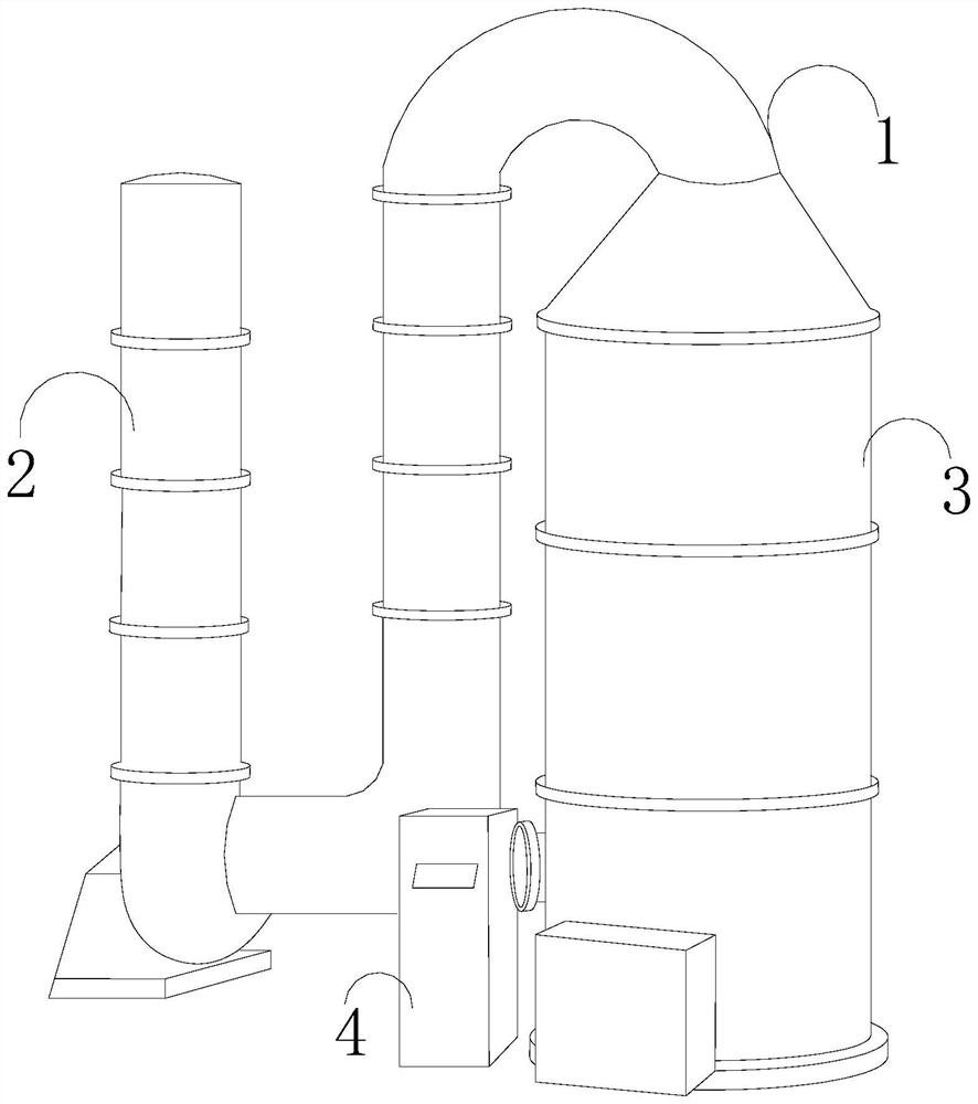 Industrial flue gas desulfurization and denitrification environment-friendly integrated tower