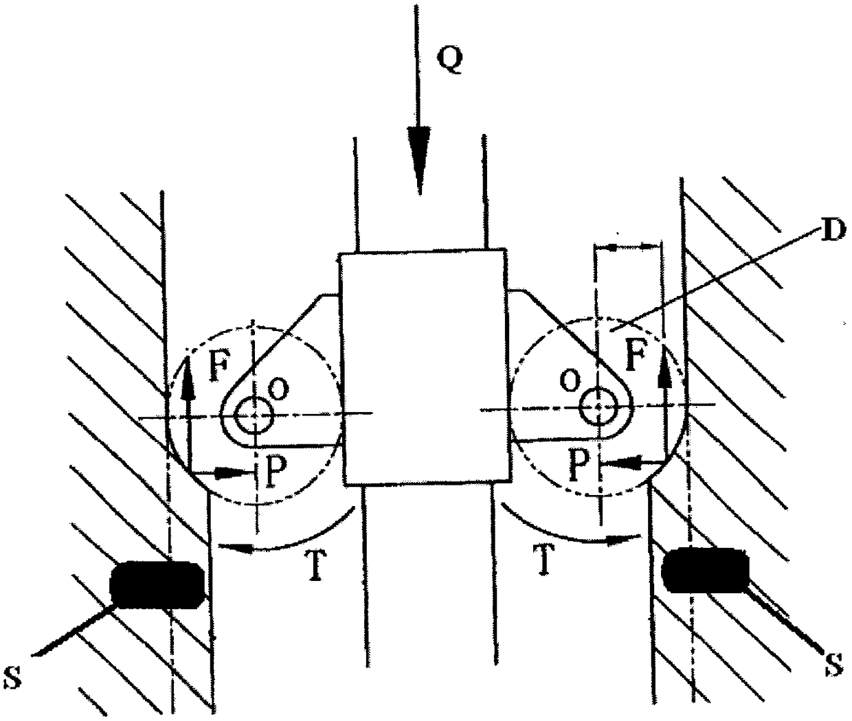 Drilling machine for continuous secant pile retaining wall of foundation pit