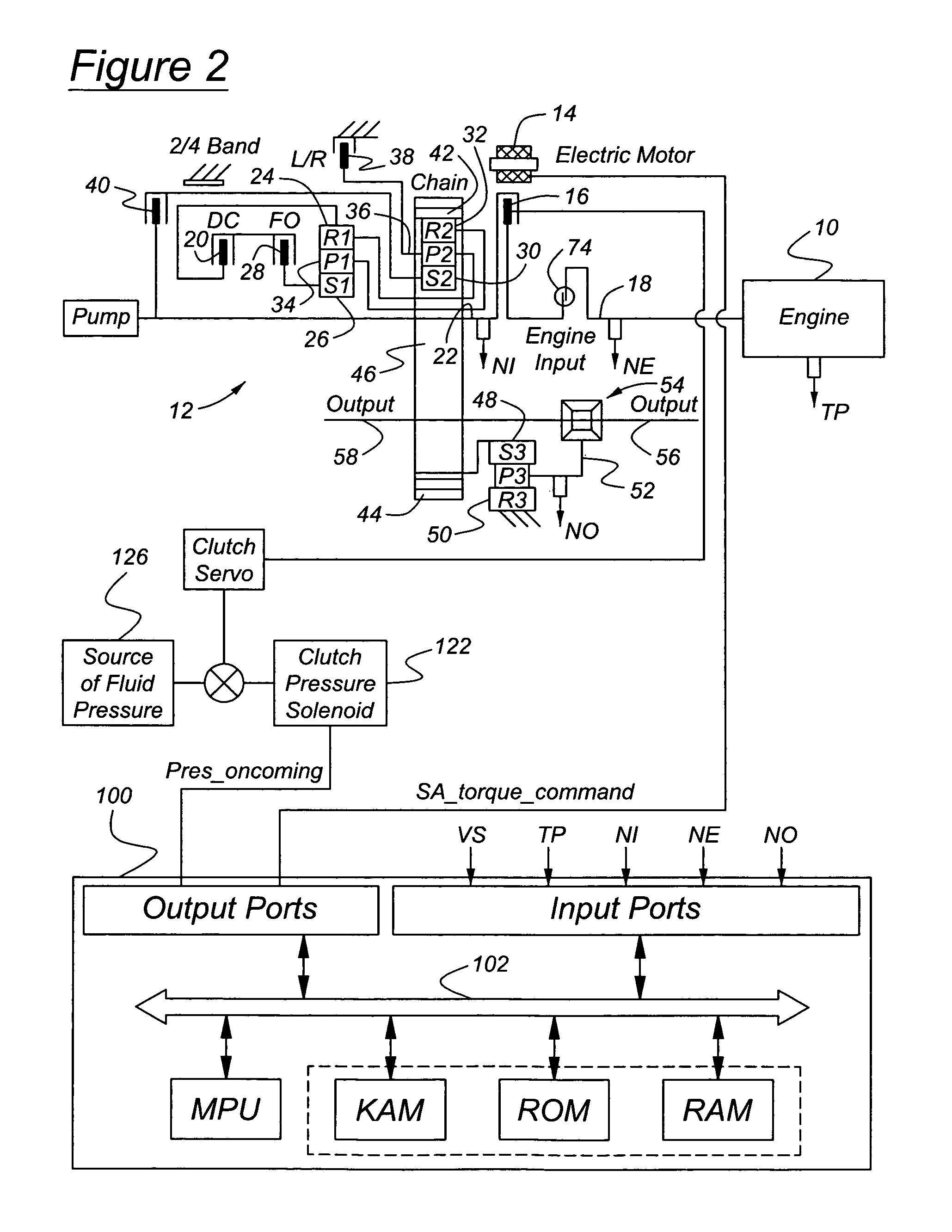 Launch control of hybrid electric vehicle having a torque converterless driveline