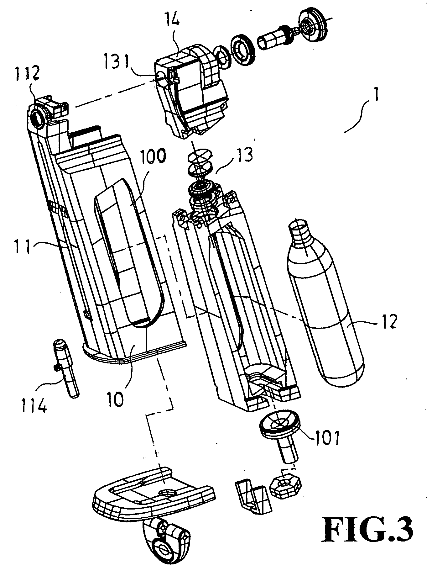 Cartridge magazine assembly for air guns and paintball guns