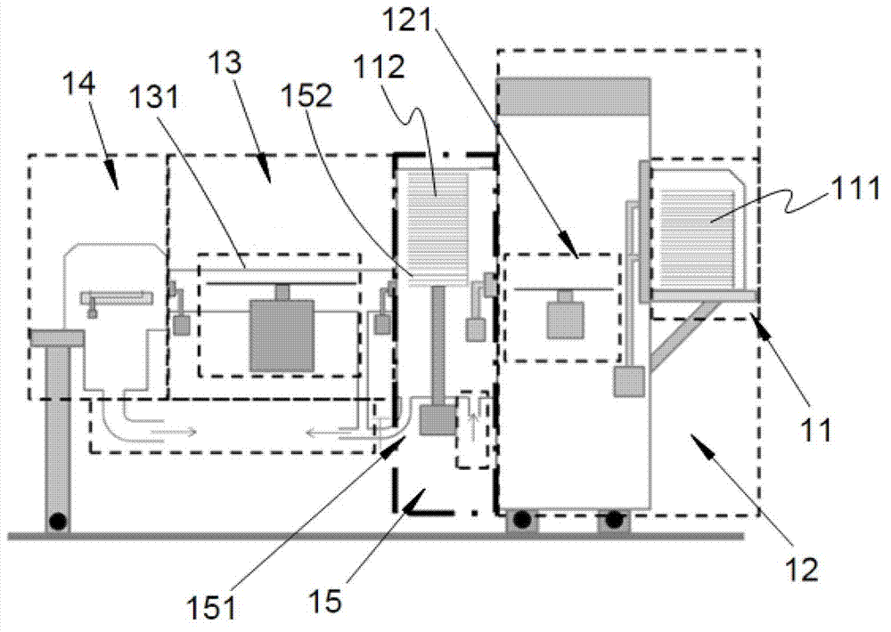 Thin-film process system with wafer storage groove and wafer accessing method thereof