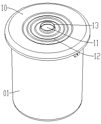 Non-closed splashproof water bucket and bucket cover thereof