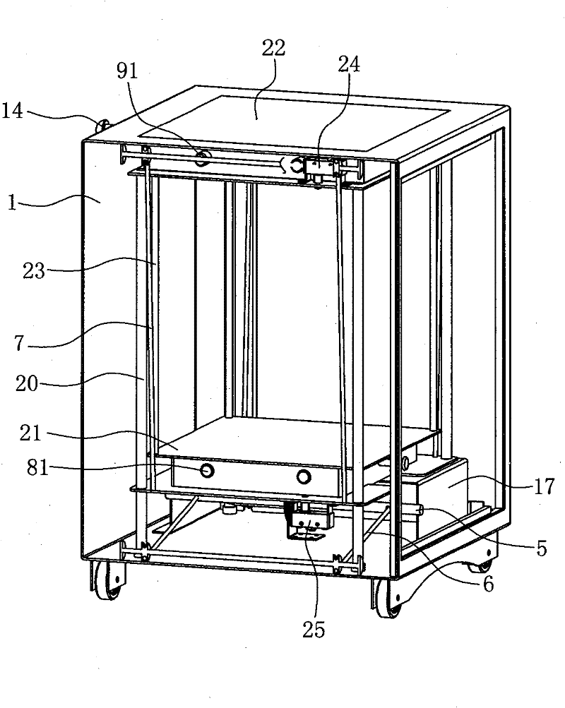 Elevating cabinet