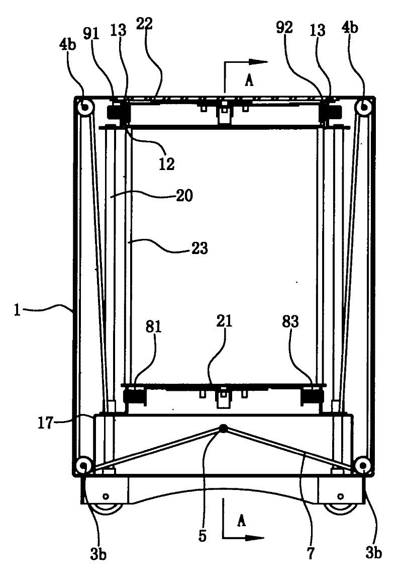 Elevating cabinet