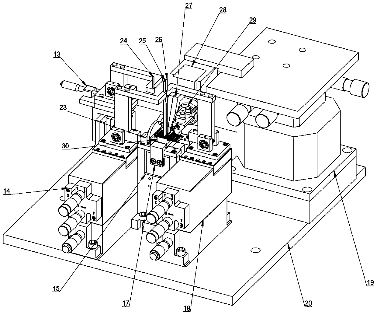 Panda polarization-maintaining fiber and lens coupling and welding system and method