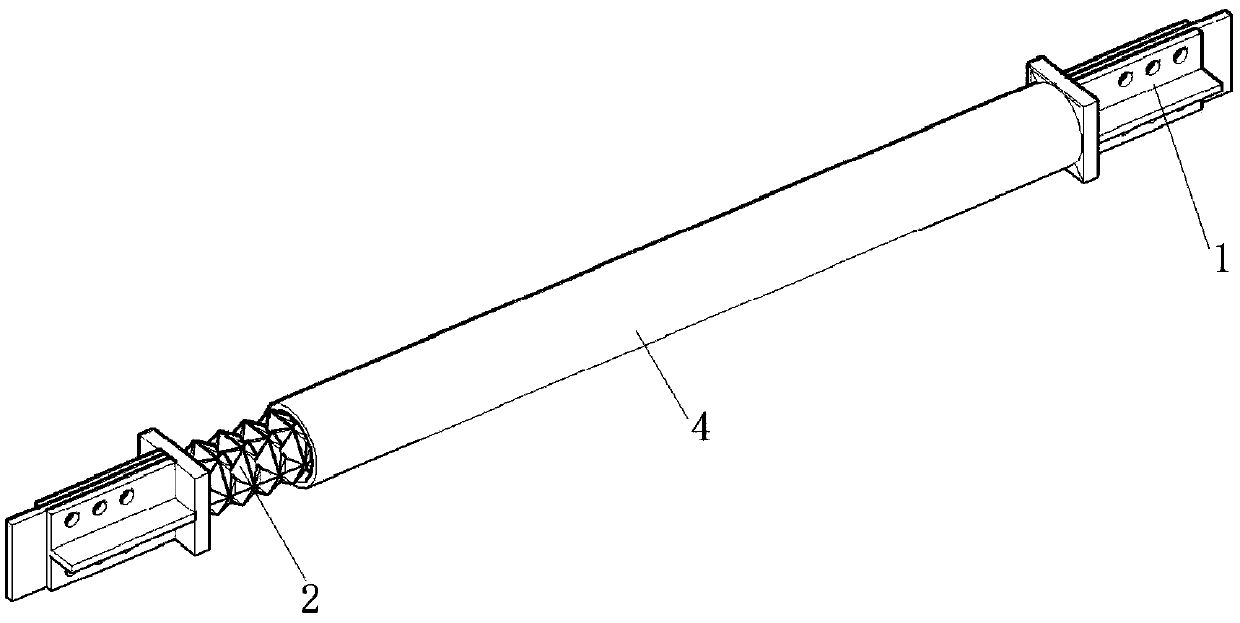 A bushing buckling-inducing brace with hybrid concave-type inducing units