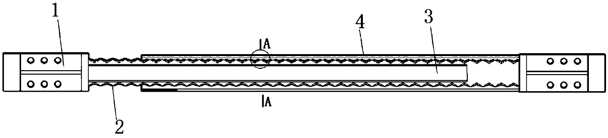 A bushing buckling-inducing brace with hybrid concave-type inducing units