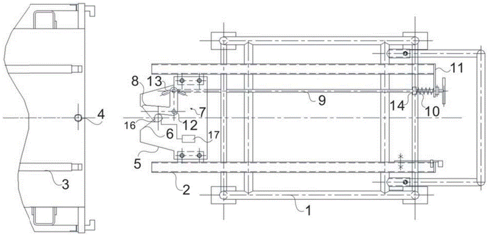 Laser locking device of carrier