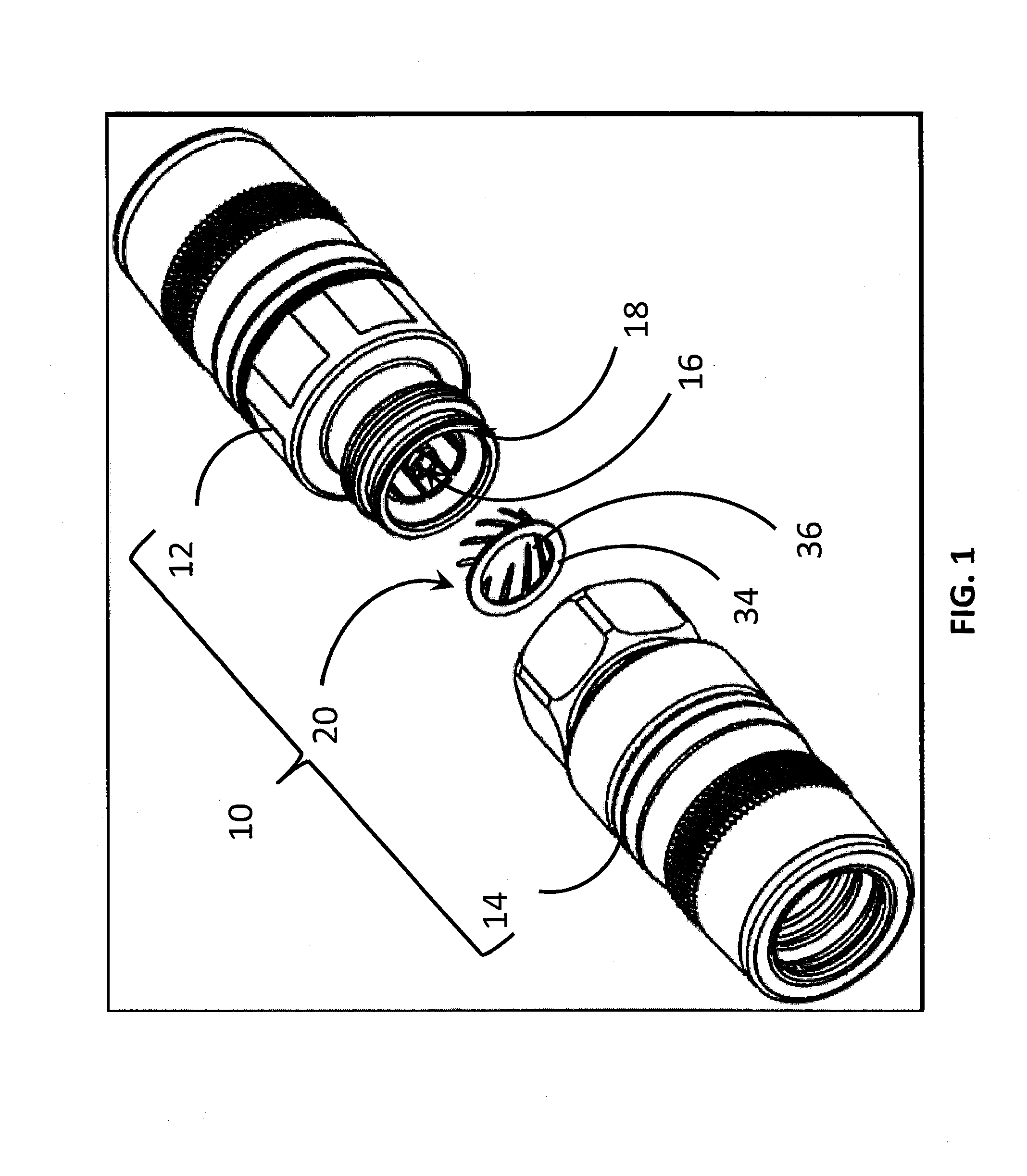 Device and method for  protecting spring-biased conductor elements