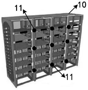 A method, device and system for monitoring environmental parameters