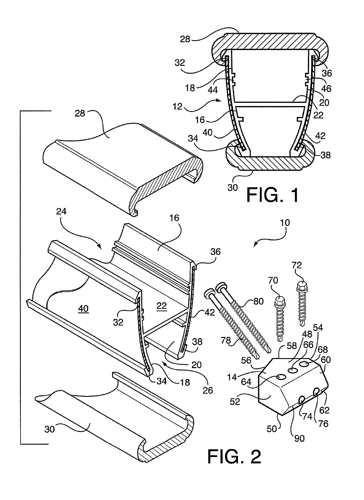 Decorative railing with adjustable attaching block