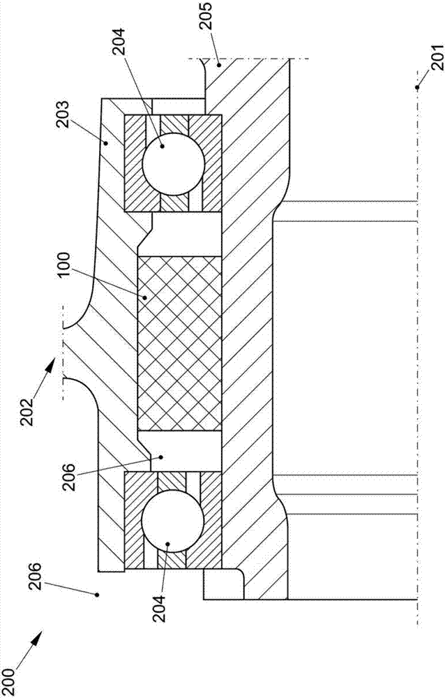 Contact arrangement for electric machine as well as related motor and traffic tool