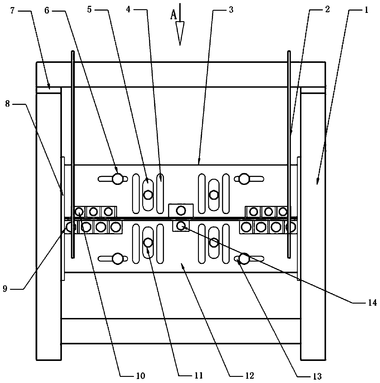 Scaffolding net plate grinding and leveling machine