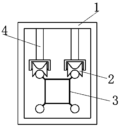 Transmission line inspection robot autonomous obstacle crossing control system and control method