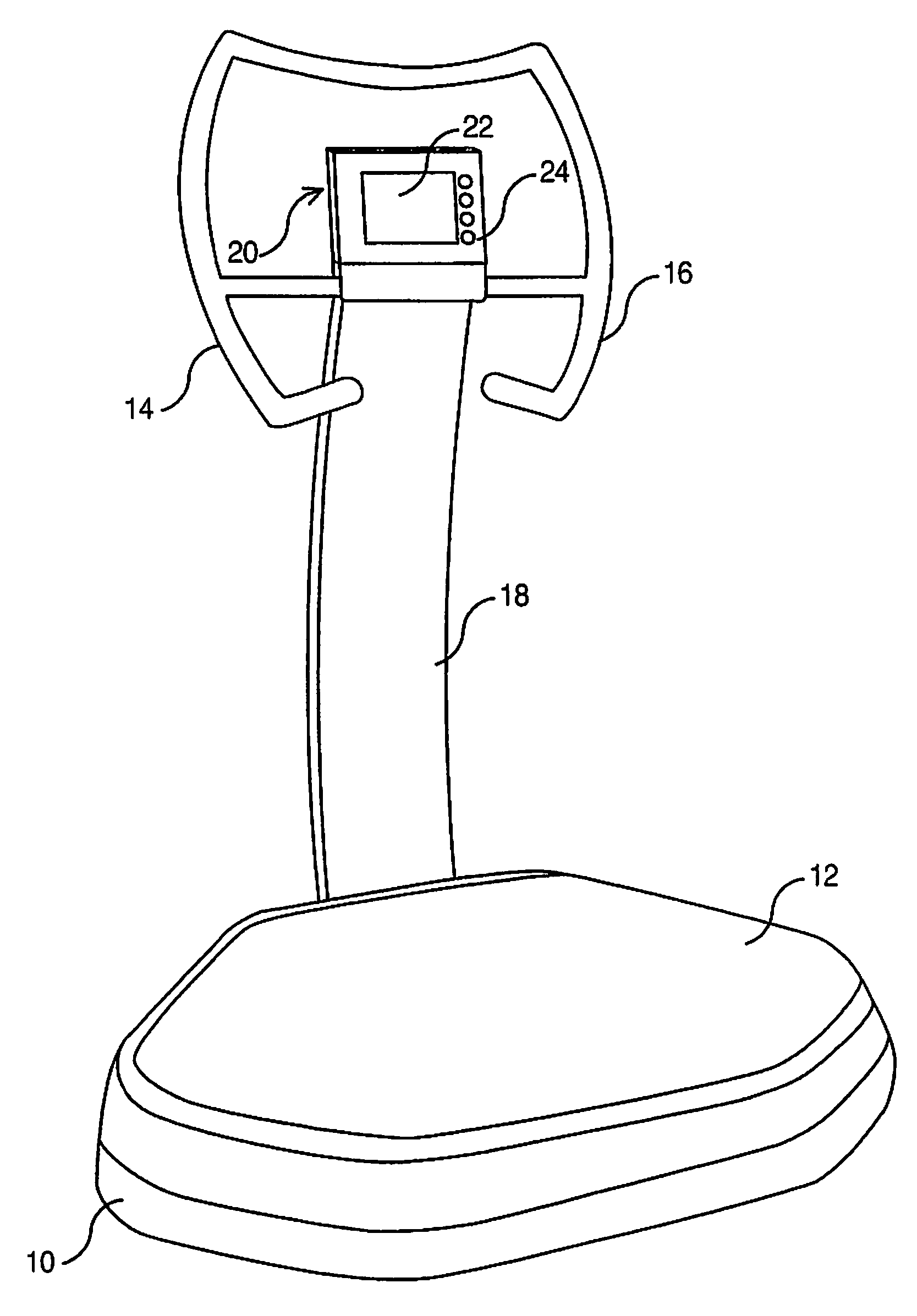 Vibrating plate apparatus for muscular toning