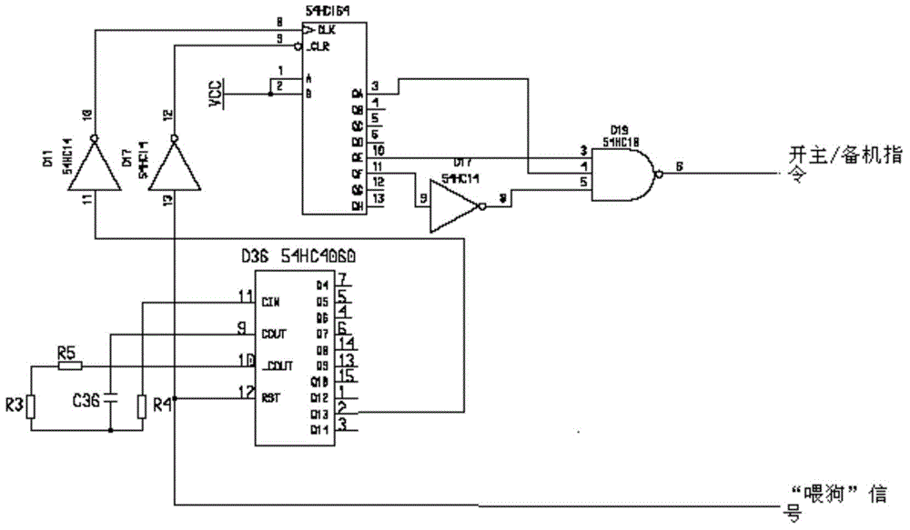 Power-up switching control system and method of cold backup redundant satellite-carried computer