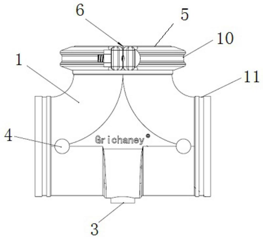 Maintenance-free automatic blowdown straight-through type micro-resistance filter