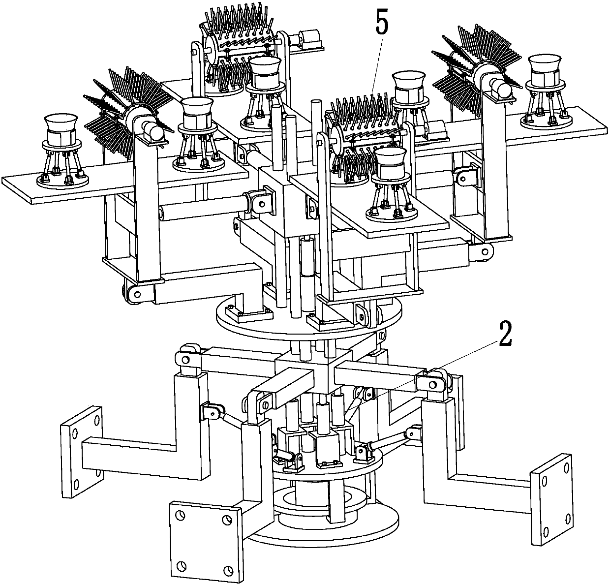 A fixed-angle adjustable indoor building cleaning robot