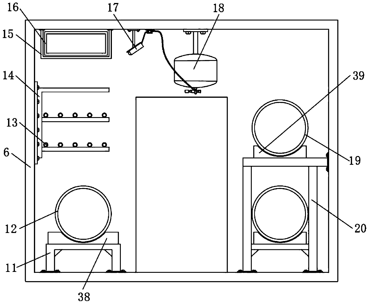 Underground comprehensive pipe rack system for teaching