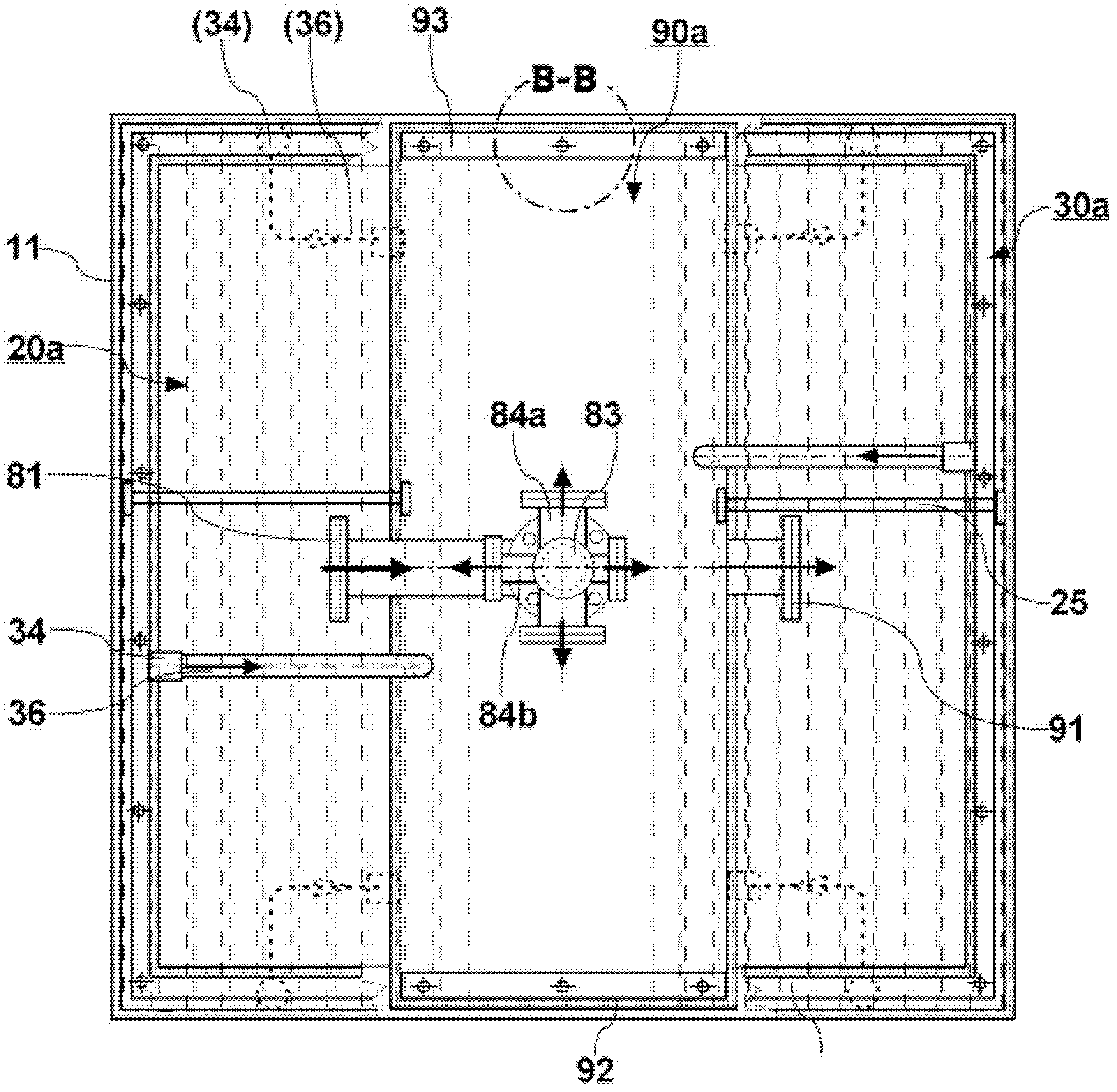 Bottom air supply type counter flow cooling towers