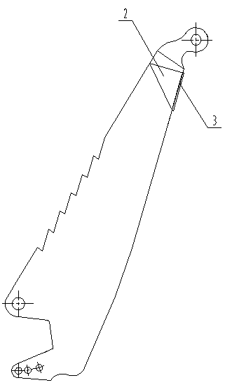 Upper end reinforcing structure of high holding power anchor rod