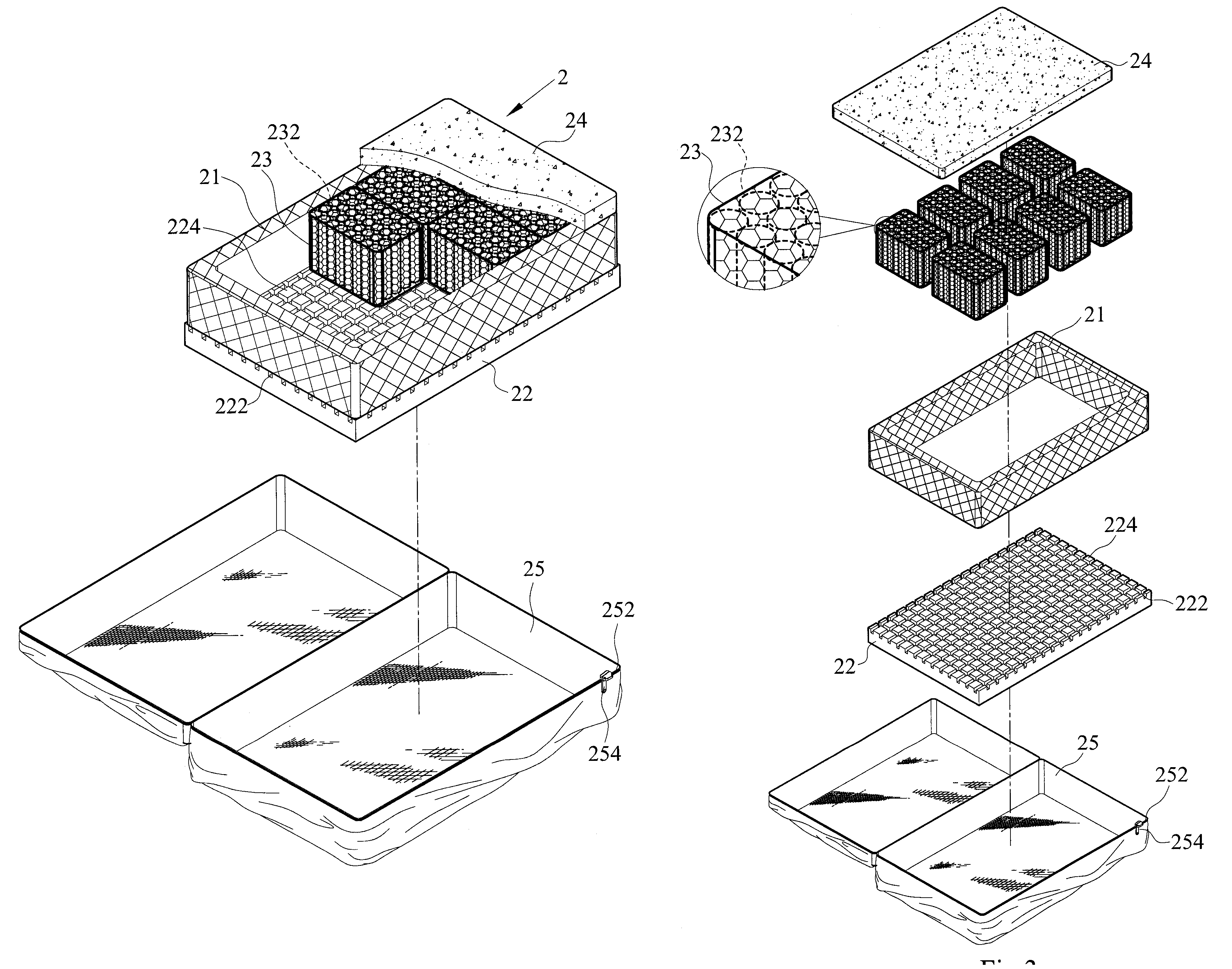 Multi-combinational spring mattress