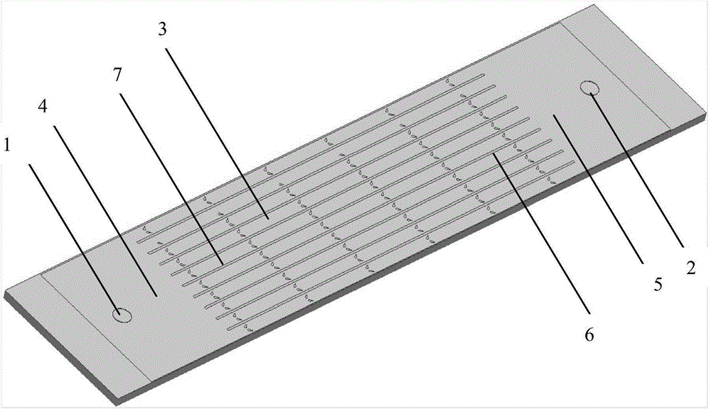 Micro-channel heat exchanger for drop-shaped pin fins