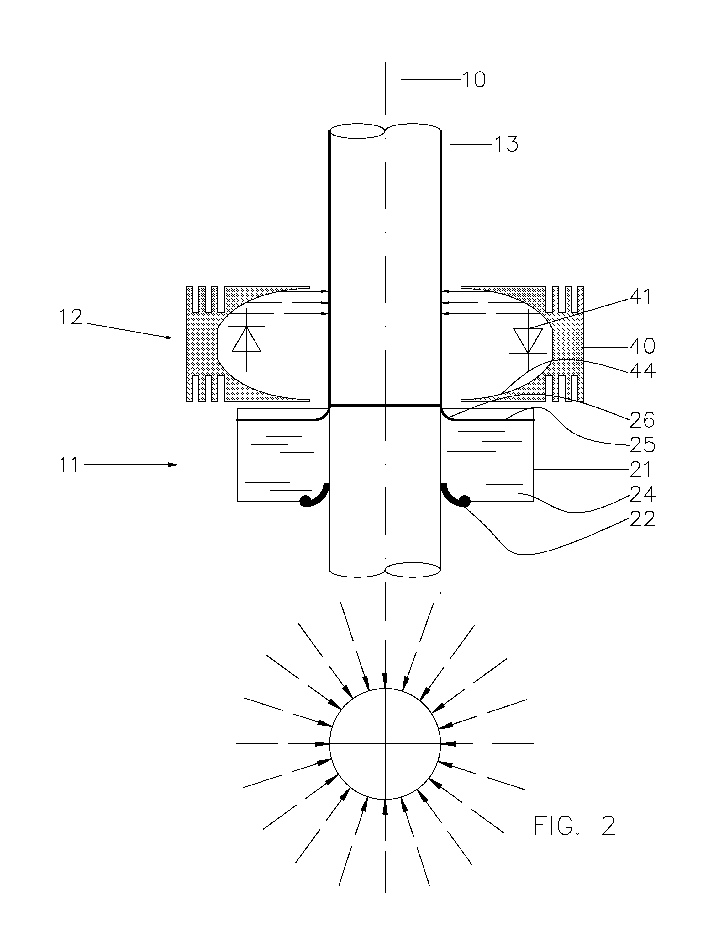 Device for coating a peripheral surface of a sleeve body