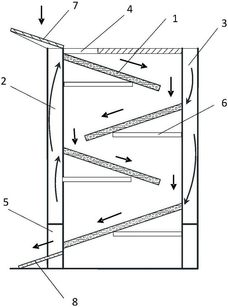 Heat pipe type impinging stream grain dryer