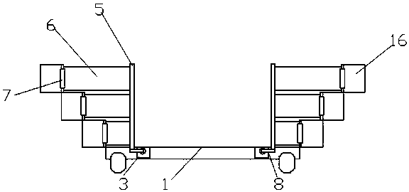 A trapezoidal beekeeping car