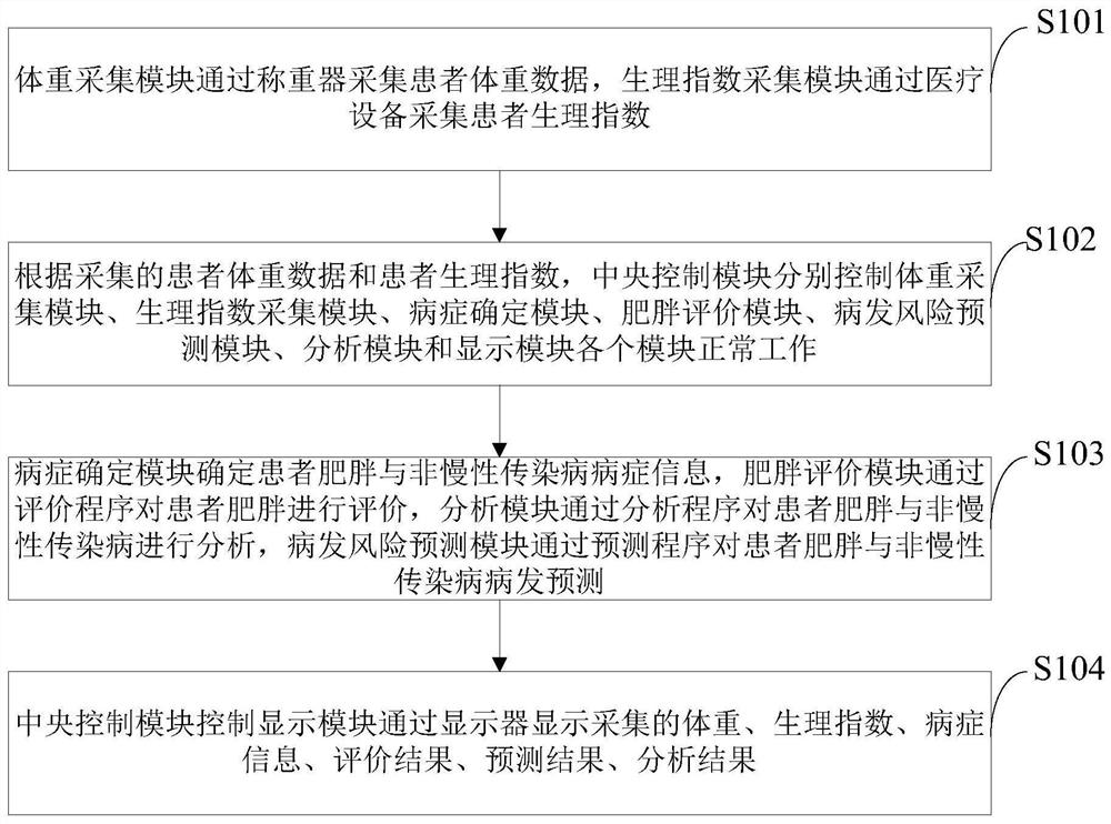 Method and system for analyzing onset risks of obesity and non-chronic infectious diseases