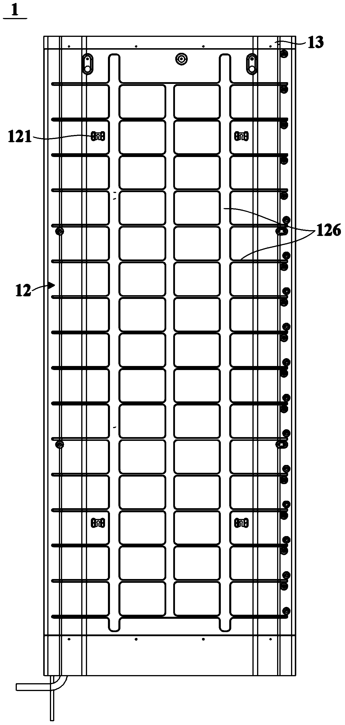 Radiant air conditioner indoor unit