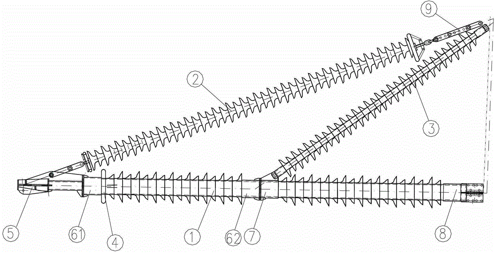 750kv composite material cross arm