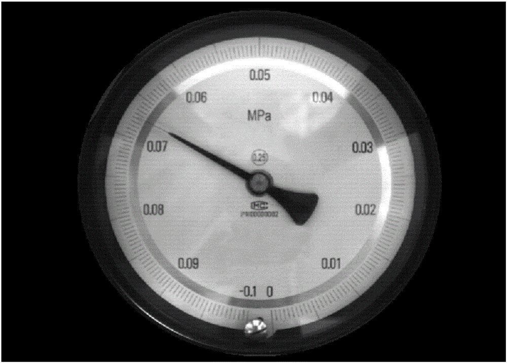 Method for automatically identifying reading of pointer type pressure meter