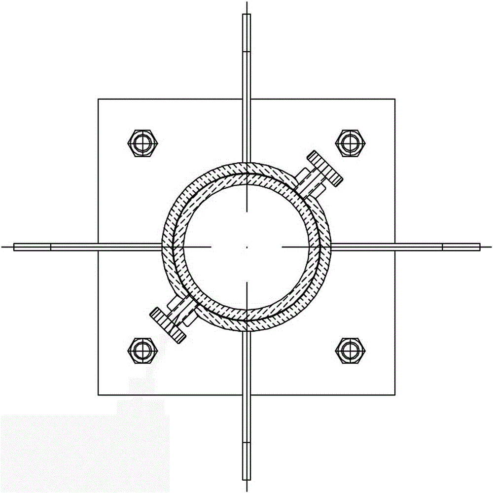 A height-adjustable arc gate membrane steel support