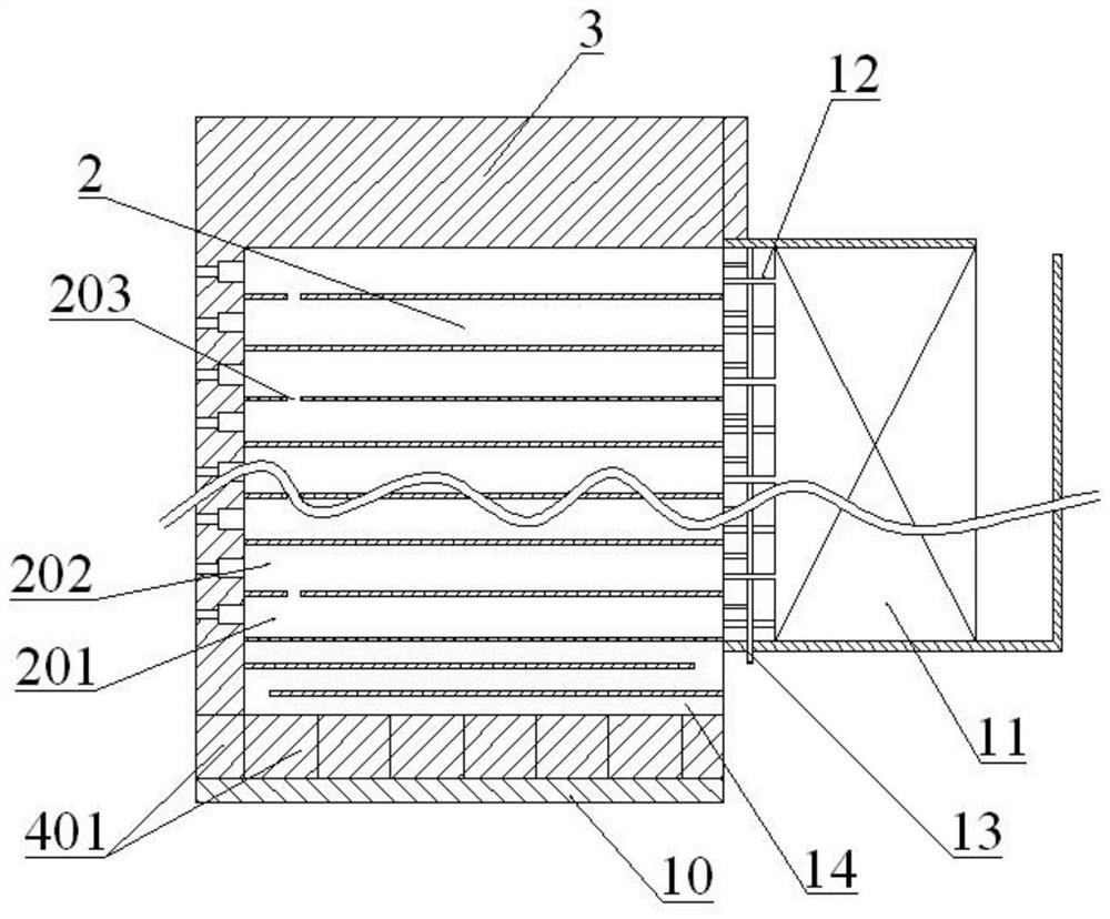 Shaft furnace direct reduction device and discharging method thereof