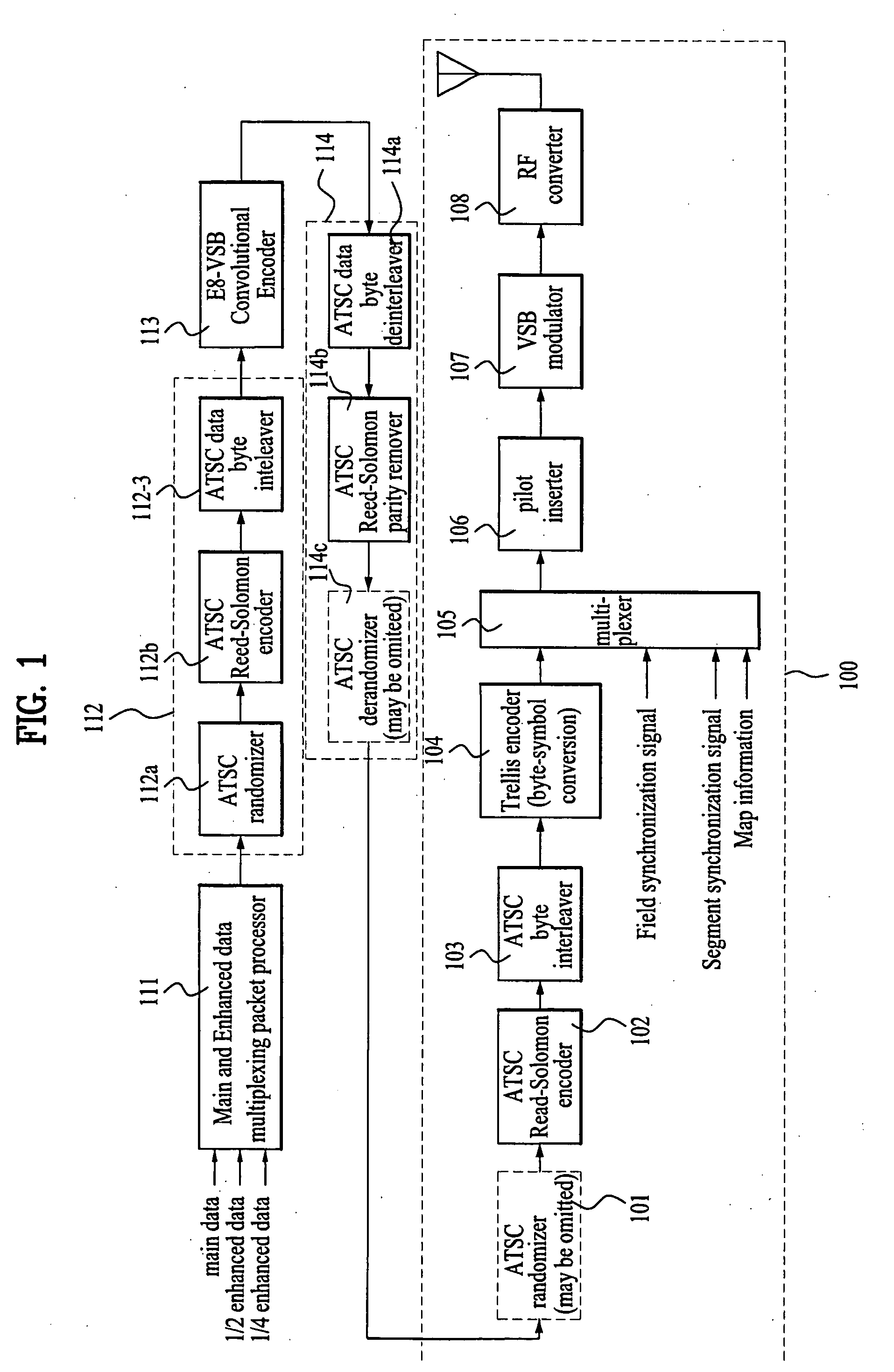 Enhanced VSB viterbi decoder