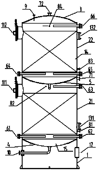 Adsorption tower group for extracting lithium from salt lake brine