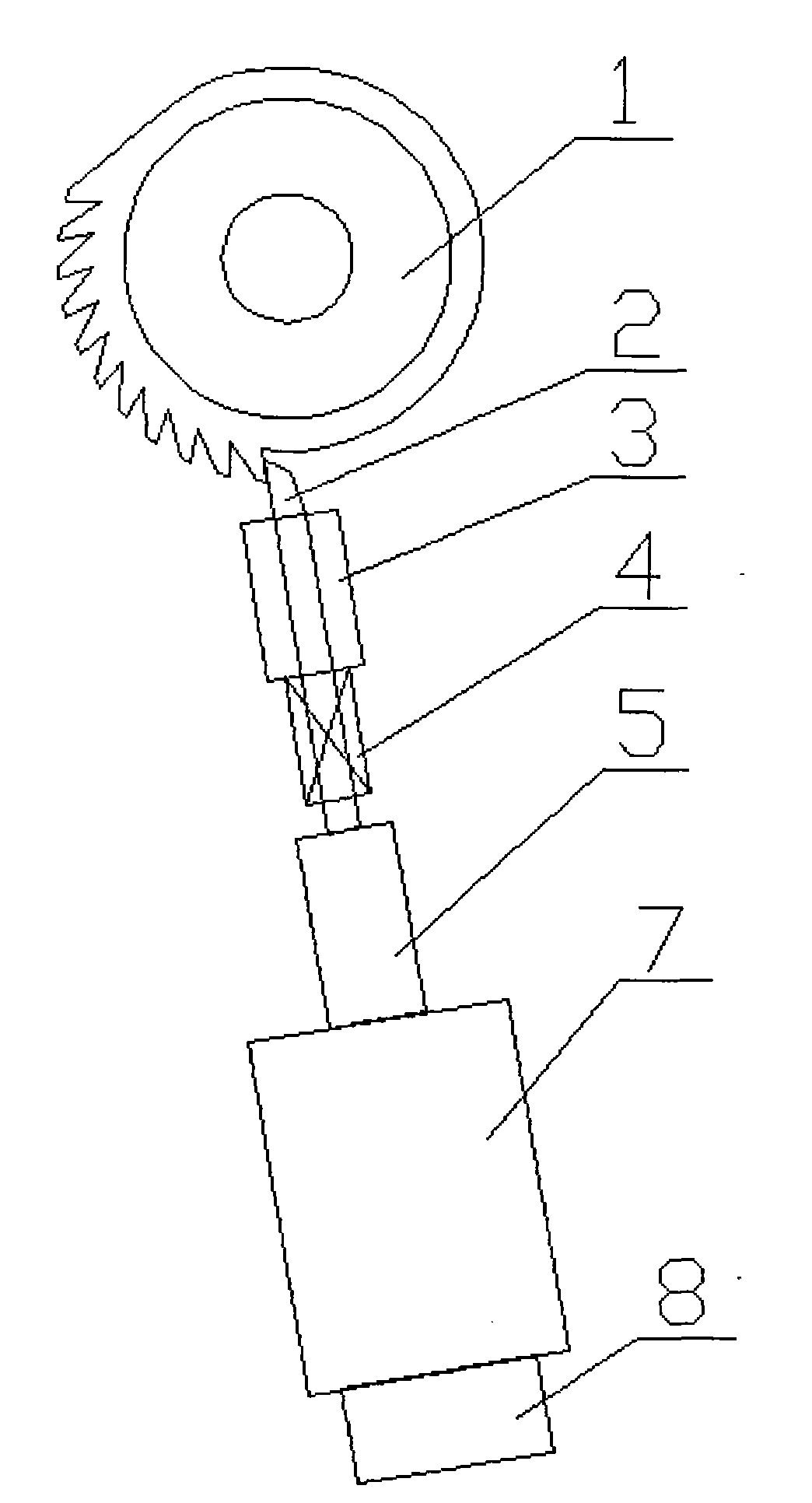 Mechanical punch brake device