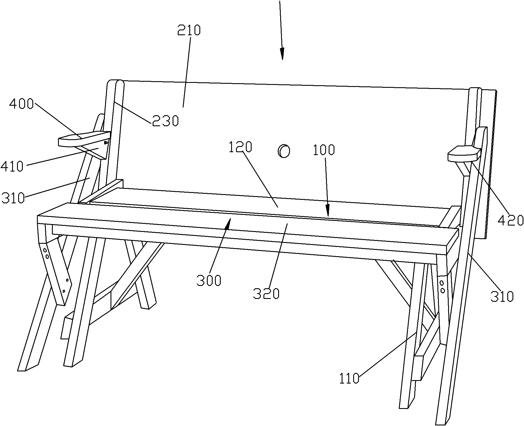 Dual-purpose table and chair