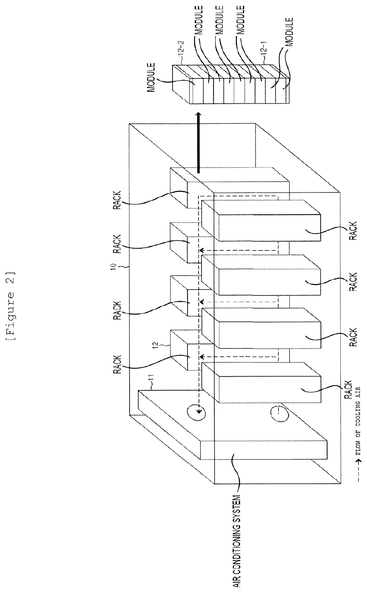 System for providing cooling air in a battery system