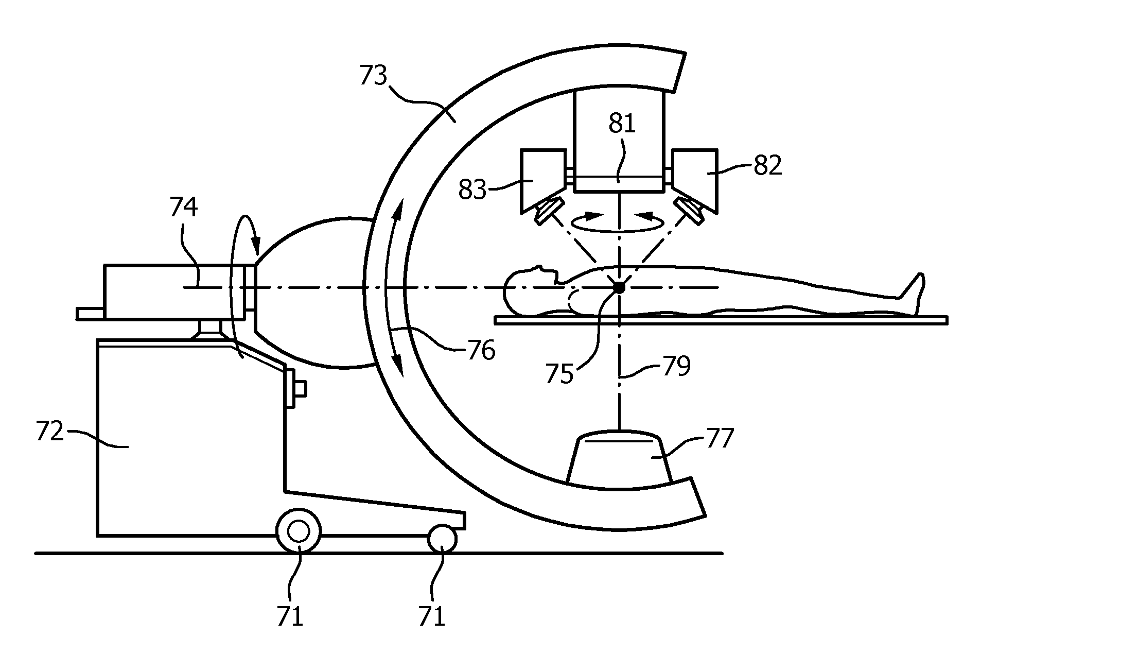 System for hyperspectral imaging in visible light, method for recording a hyperspectral image and displaying the hyperspectral image in visible light