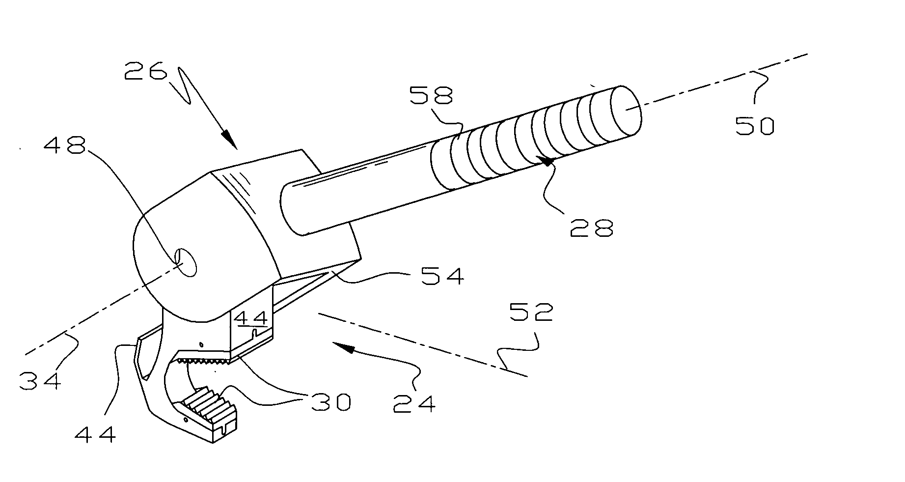 Adjustable pivotal wrench