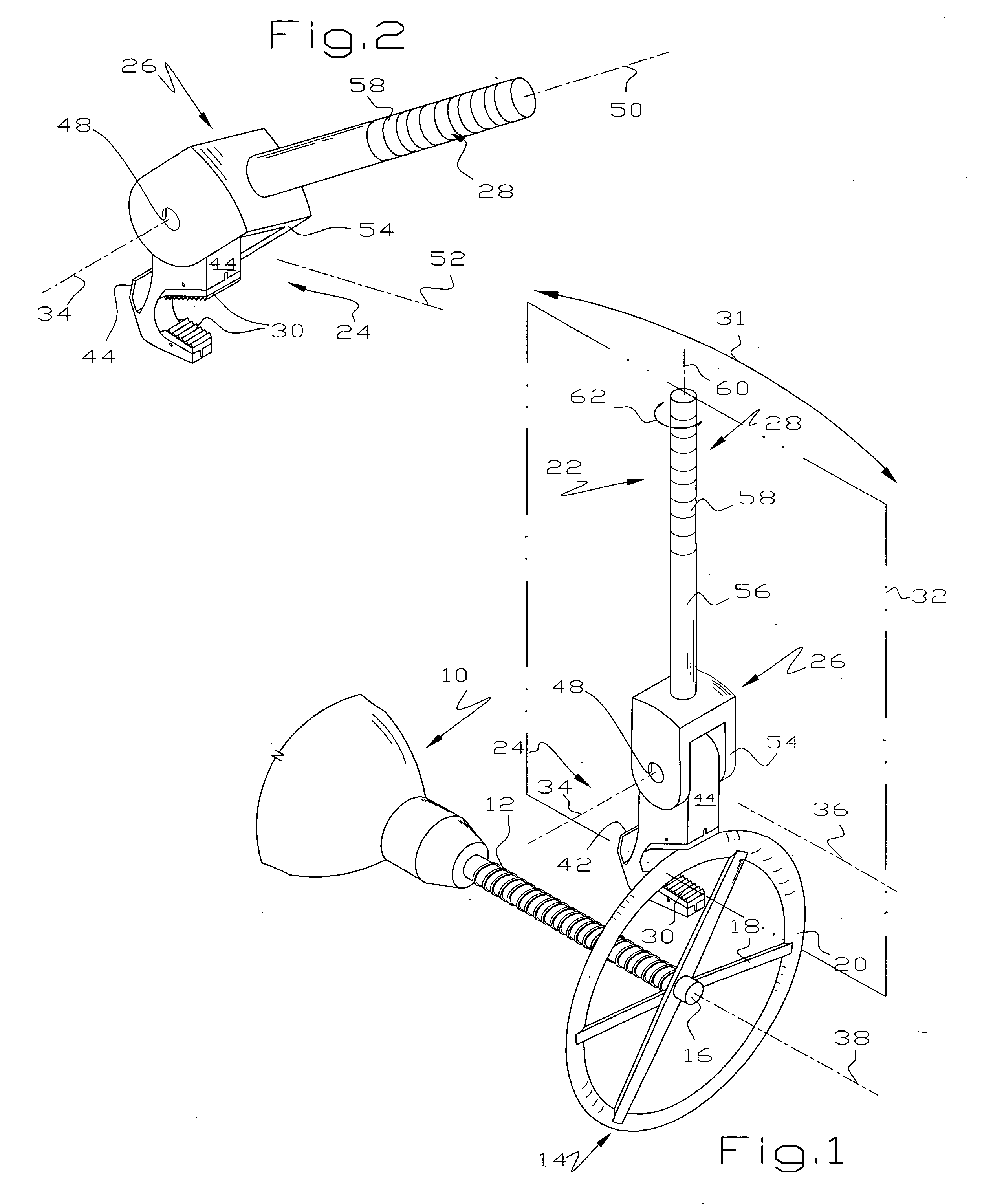 Adjustable pivotal wrench