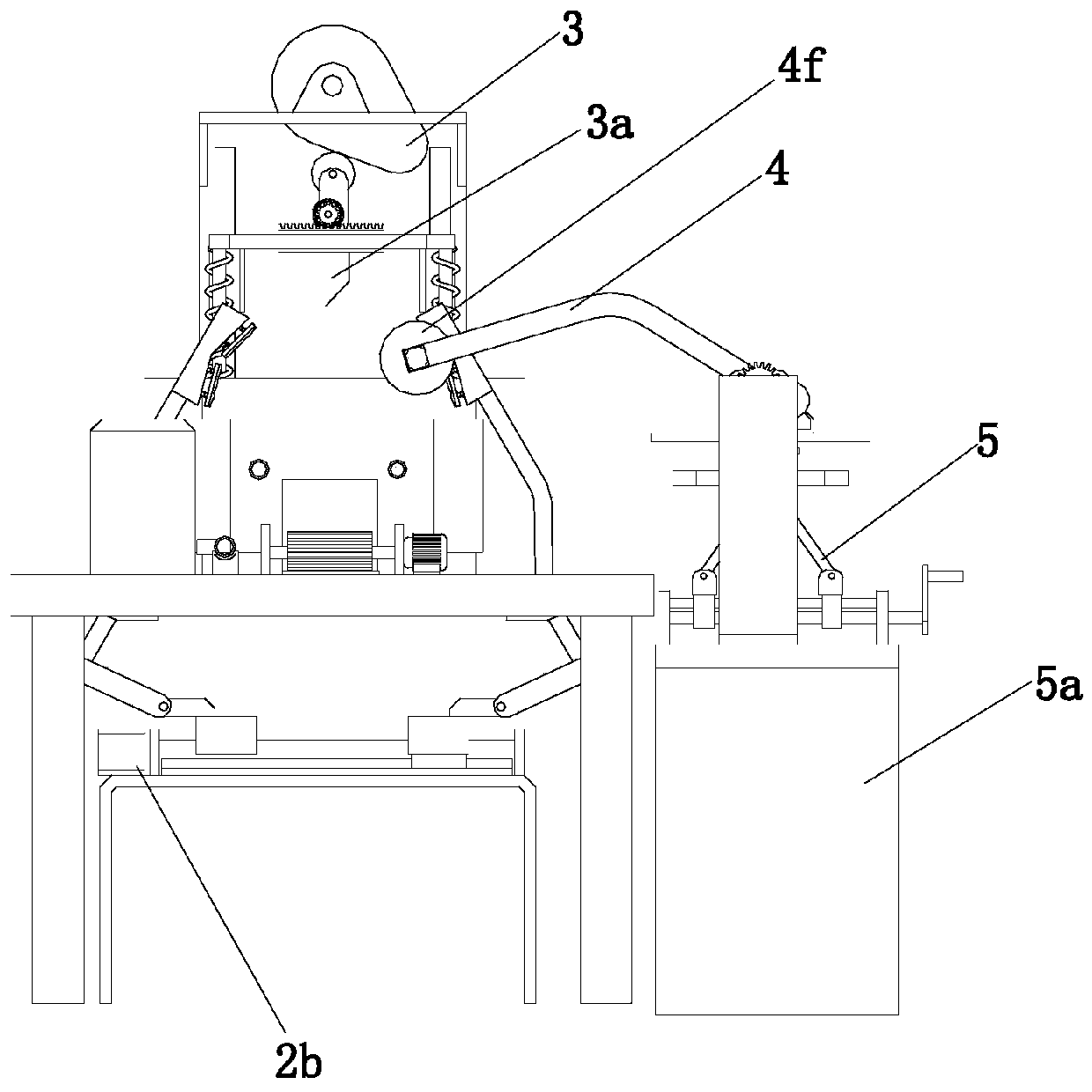 A mineral ore automatic cutting device