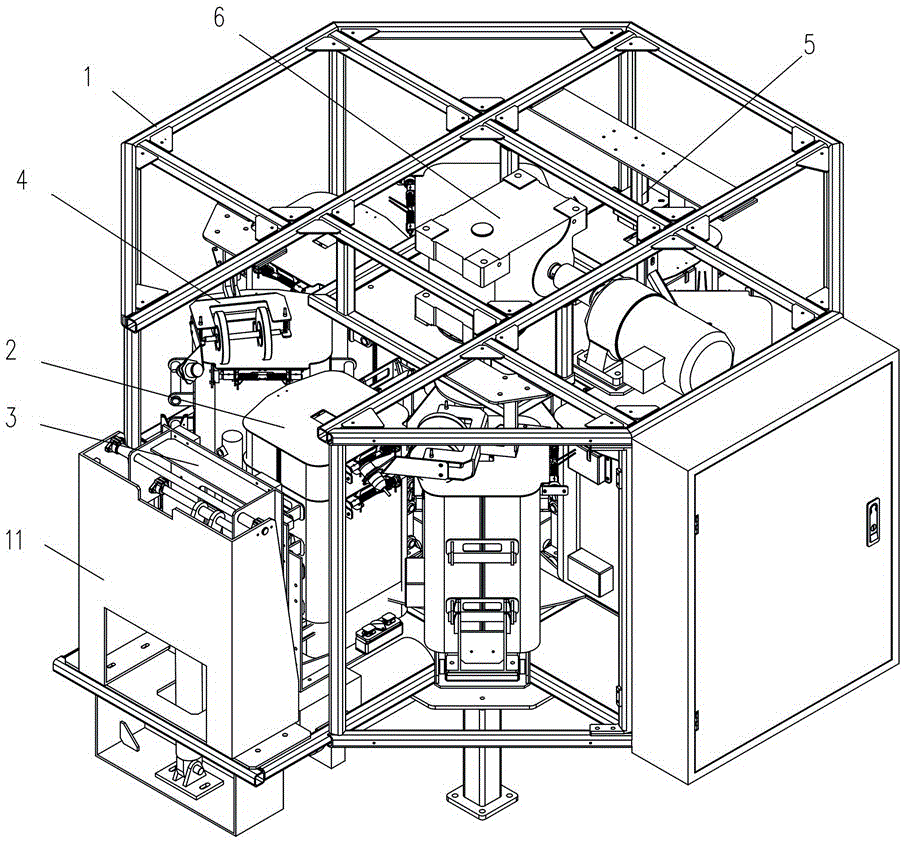 Sample dumping device capable of realizing automatic discharging