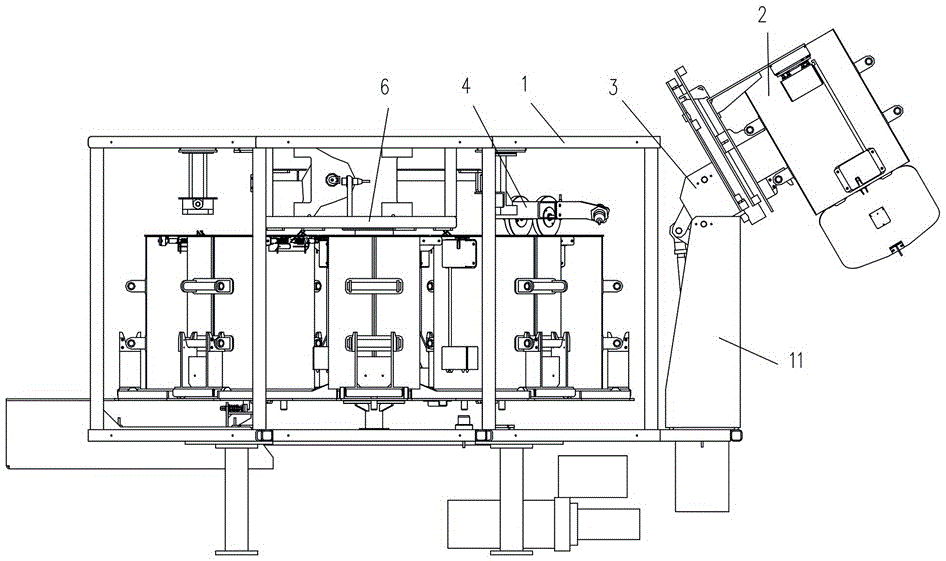 Sample dumping device capable of realizing automatic discharging