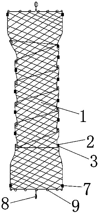 A fully fitting esophageal stent conforming to esophageal peristalsis